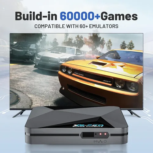 Vista 2 de Kinhank Super Console X2 Pro Retro Game Console with 60000+Games,Video Game Console EmuELEC 4.5&Android 9.0 in 1,Compatible with 65+ Emulators,2