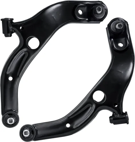 Vista 82 de Detroit Axle - 2 brazos de control superiores delanteros para BMW X5 2007-2018 2008-2019 X6 brazos de control superior con ensamblaje de rótulas