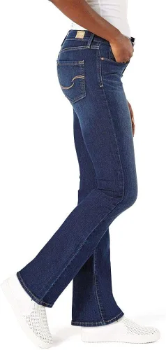 Vista 2 de Signature by Levi Strauss & Co. Gold Label - Jeans para mujer, estilo estrecho con corte acampanado