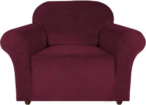 Vista 70 de Turquoize Fundas de terciopelo para sillas reclinables con bolsillo, fundas elásticas para sillas reclinables, 1 pieza de terciopelo para muebles