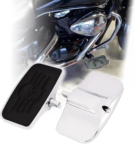Vista 10 de Kinglemc Estribera de Pasajero Trasero Reposapiés de Pasajero Plataforma para Harley Dyna Electra Glide Road Electra RoadKing Fatboy Sportster 883