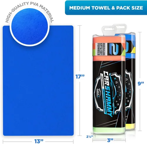 Vista 8 de CarX Toalla de gamuza de 17 x 13.5 pulgadas, súper absorbente y sin arañazos