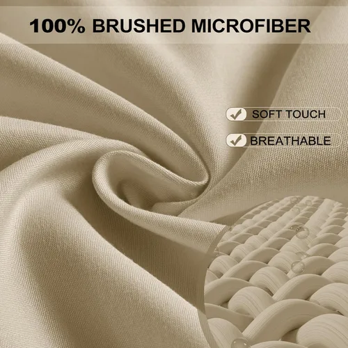 Vista 2 de FreshCulture Sábana bajera ajustable individual – Calidad de hotel – Ultra suave y transpirable – Microfibra cepillada – Bolsillo profundo – Sábana