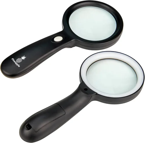 Vista 6 de Lupa con luz, lupa iluminada de mano 10X, lupa grande para leer, personas mayores, degeneración macular, ancianos