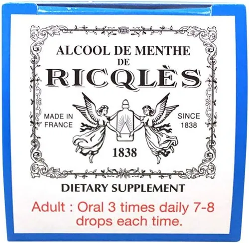 Vista 5 de Ricqles Suplemento dietético de aceite de menta (apoya la digestión saludable, comodidad intestinal) (1.69 onzas líquidas) (3 botellas)
