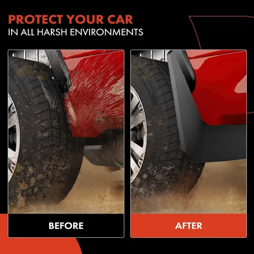 Vista 6 de A-Premium Juego de 4 unidades de guardabarros con accesorios de hardware compatibles con Mazda CX-5, 2013-2016, Sport Utility, delantero y trasero