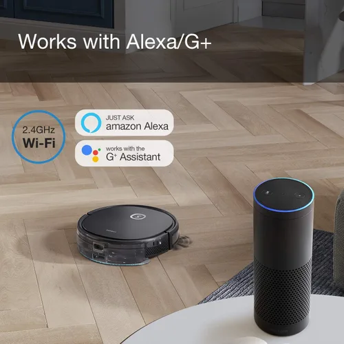 Vista 6 de ECOVACS DEEBOT OZMO U2 Pro Robot Aspirador 2 en 1 Aspiradora y Trapeador, Kit de Cuidado Extra para Mascotas Cubo de basura grande de 27.1 fl oz