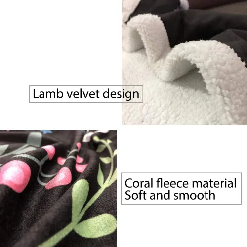 Vista 7 de SEVENBABU Fleece Throw Blanket for Couch - Modern Black and White Buffalo Check Plaid Lightweight Bed Blanket Plush Blanket Fleece Reversible Warm