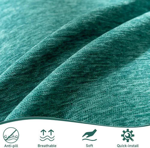 Vista 223 de VClife - Funda para sofá de 3 plazas o en forma de L, antideslizante, lavable, apta para perros, suave, protectora, que no se frisa, negro, 71 x 134