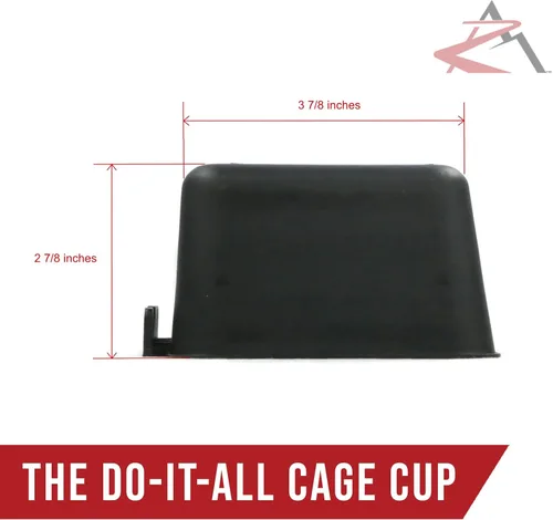 Vista 3 de The ROP Shop Paquete de 24 tazas de jaula negras para pollos, perros, faisanes, conejos y agua