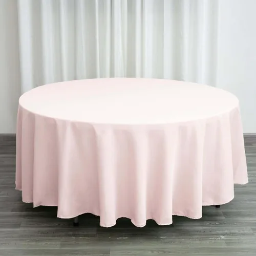 Vista 218 de Efavormart - Mantel redondo de poliéster para banquetes de boda, 90 pulgadas, color marfil