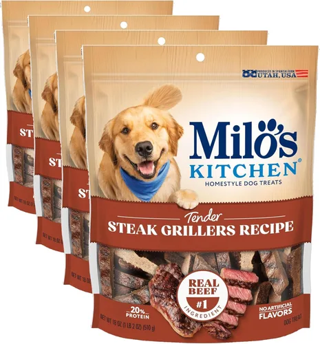 Vista 18 de Milo's Kitchen Homestyle - Golosinas para perros, rebanadas de salchicha de res, 10 onzas, altas en proteínas, sin sabores artificiales