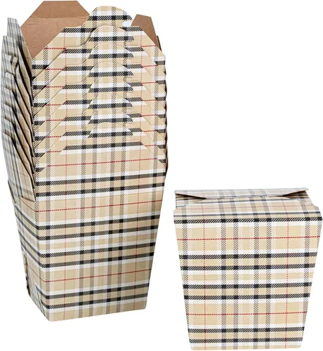 Vista 19 de Restaurantware -Cajas de comida para llevar de 8 onzas, 200 cajas desechables de alimentos para llevar, con bloqueo de pestañas, apilables, cajas