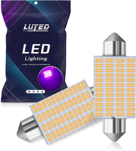 Vista 9 de LUYED DE3175 bombillas LED azules Canbus libres de errores de 1.25 pulgadas DE3021 DE3022 3175 bombillas LED para luces interiores de mapa, domo