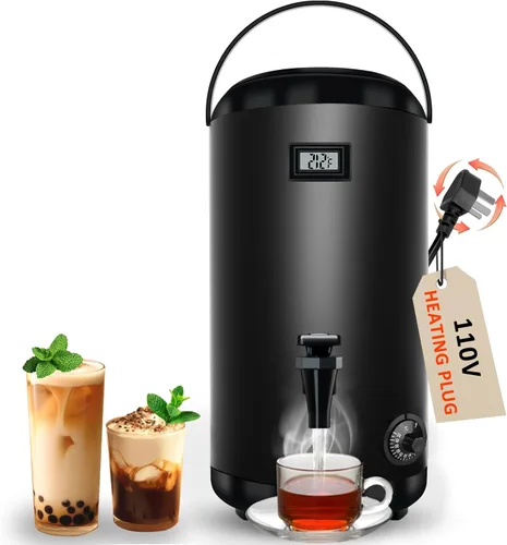 Dispensador de bebidas aislado con dispensador de bebidas de calefacción, dispensador de bebidas de calefacción eléctrica, urna de agua caliente y