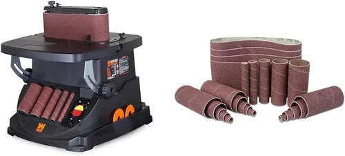 Vista 3 de WEN 6524SP80 - Juego de papel de lija combinado de grano 80 con correa y manga, 24