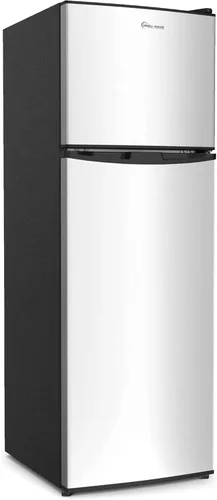 Vista 9 de Simpli-Magic Refrigerador de 10 pies cúbicos con congelador – Refrigerador compacto de doble puerta para oficina, dormitorio, garaje – Termostato