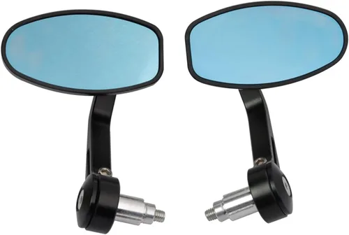 Motorcycle Mirrors For Yamaha MT09 Rizoma Vespa GTS Z900 Suzuki Katana Motorcycle Accessories Rearview Mirror (Color : Black)