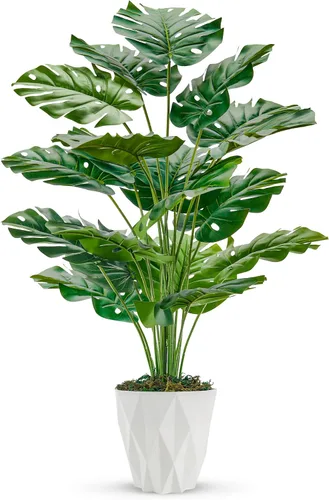 Vista 9 de Toopify Plantas falsas grandes, plantas artificiales altas para el hogar, oficina, sala de estar, decoración