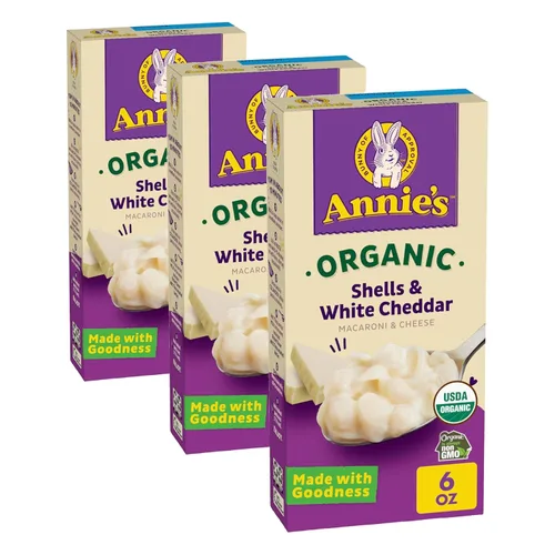 Vista 11 de Annie's Macarrones orgánicos y cheddar clásico, hechos con queso real, 6 onzas