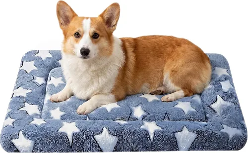 Vista 14 de Tapete de cama para gatos y perros, tapete reversible para jaula de perro, suave y transpirable, cama duradera para perros y gatos extra pequeños