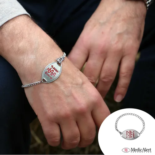 Vista 5 de MEDICALERT Foundation Classic Medical ID Bracelet for Men and Women with Free Custom Engraving