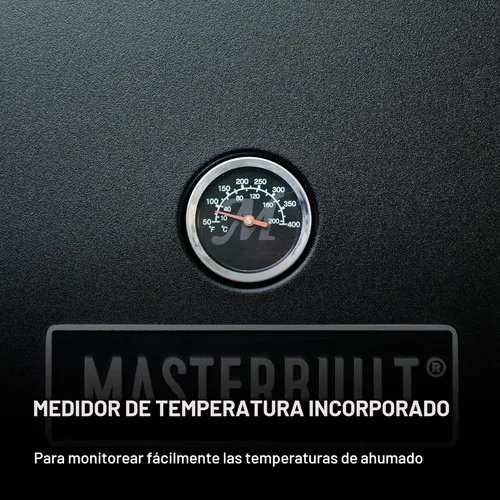 Vista 7 de Masterbuilt® Ahumador eléctrico vertical para barbacoa de 30 pulgadas con control de temperatura analógico, estantes cromados para ahumar y 535