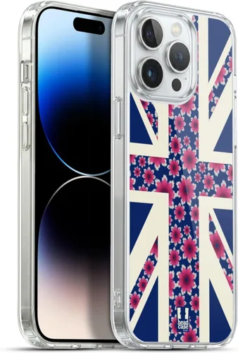 Vista 162 de Head Case Designs Blue Gingham Union Jack Collection - Funda de gel suave compatible con Apple iPhone 7 Plus/iPhone 8 Plus