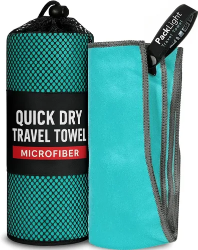 Vista 20 de Toalla de microfibra Youphoria para viaje de secado rápido y ligera - Toalla de secado rápido para camping, playa, mochilero, senderismo
