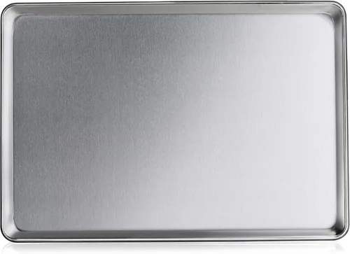 Vista 9 de New Star Foodservice Bandeja de aluminio de calibre 16 resistente (paquete de 12 "18 x 26 x 1")