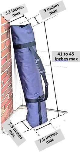 Vista 2 de Bolsa de repuesto para silla de campamento, bolsa de transporte para silla plegable al aire libre con correa para el hombro, bolsa para silla