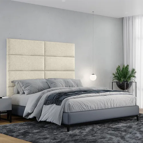 Vista 347 de Jaxx Panelist - Cabecero acolchado moderno, juego de 4 paneles para montar en la pared (cada uno de 11.25 x 38 pulgadas), tamaño King