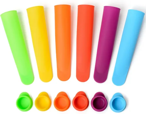 Sunsella Mighty Cop Popsicle Juego de moldes de silicona (6 unidades), 8 pulgadas, Brillante