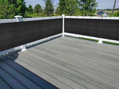 Vista 3 de Lvydec Cubierta de privacidad para balcón, valla de privacidad de 16.5 x 3.5 pies para porche, terraza, jardín, patio, impermeable y resistente a