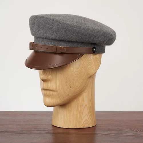 Vista 6 de Sterkowski Maciejowka - Gorra modelo 1 Gorra bretón 100% lana Gorra tradicional militar polaca para hombre
