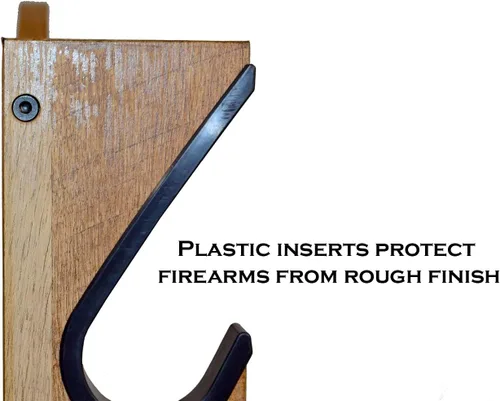 Vista 5 de Old Cedar Outfitters Soporte de pared para armas largas, rifles y escopetas con mangas protectoras, tres capacidades