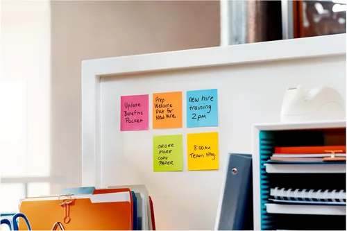Vista 19 de Post-it Super Sticky Notes, 12 Sticky Note Pads, 3 x 3 in., Ideal for Organization in Your Dorm, Home or Office, Energy Boost Collection