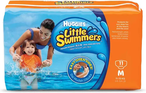 Vista 12 de Huggies - Pañales de baño desechables Little Swimmers, talla 4 (24-34 lbs), 36 unidades, el empaque puede variar