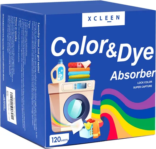 Vista 9 de Xcleen Absorbedor de color para lavandería, protege tu ropa de la decoloración y las manchas, 40