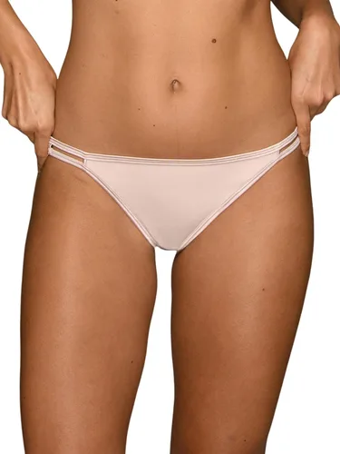 Vista 58 de Vanity Fair Bragas de bikini con tira para mujer, Illumination, con elástico sedoso y ribete de satén Paquete de 3 Negro (Midnight Black)