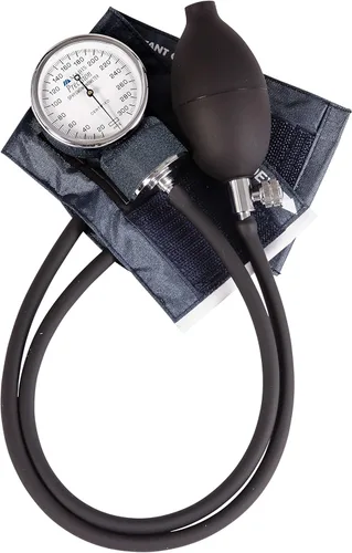 Vista 3 de MABIS Precision Series - Juego manual de esfigmomanómetro aneroide para presión arterial con brazalete de nailon calibrado y funda de transporte