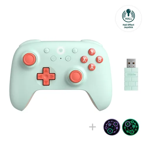 Vista 13 de 8Bitdo Ultimate 2C Hall Effect Joysticks and Hall Triggers Wireless Controller for Windows PC and Android, with Remappable L4/R4 Bumpers, Turbo