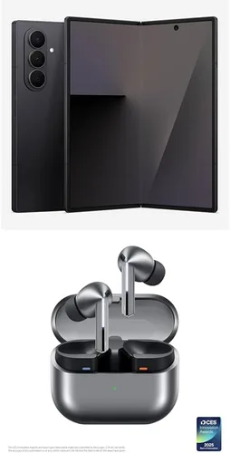 Vista 9 de Samsung Galaxy Z Flip7 256GB Smartphone Desbloqueado con IA, Azul Sombra con Auriculares Bluetooth Inalámbricos Verdaderos AI Galaxy Buds 3 Pro