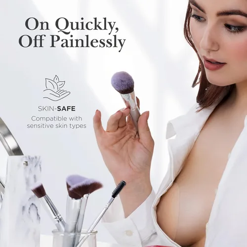 Vista 7 de NIPPIES - Cubiertas para los pezones de la mujer, parches adhesivos de silicona con caja para viajar