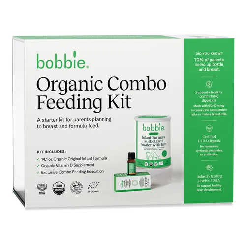 Vista 10 de Bobbie Fórmula orgánica para bebés, polvo a base de leche con hierro, DHA y vitamina D, modelado después de la leche materna, fórmula orgánica