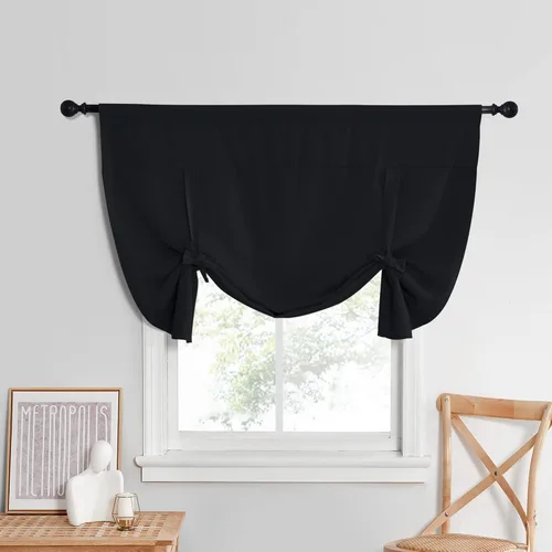 Vista 86 de NICETOWN Cortina Opaca con Aislamiento Térmico – Persiana Enrollable para Ventana de Bebé para Dormitorio/Acción de Gracias