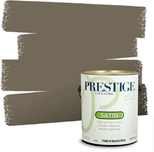 Vista 23 de PRESTIGE Paints - Pintura exterior e imprimación en uno, 1 galón, satinado, verde Bayou