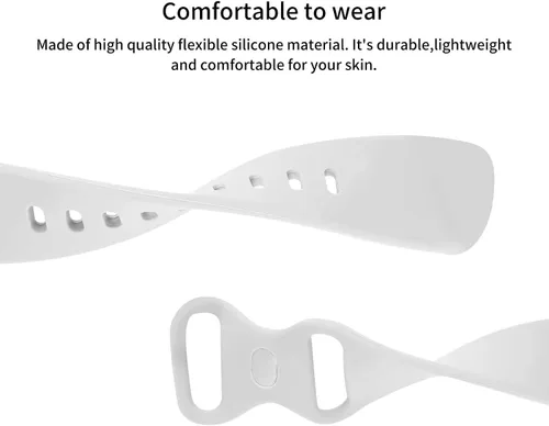 Vista 3 de Lamshaw Compatible con 3Plus Vibe Plus Band, nuevas correas de repuesto deportivas de silicona suave 2021 compatibles con reloj inteligente 3Plus