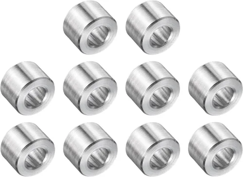 Vista 74 de uxcell 10 piezas de espaciador de acero inoxidable de 1/2 pulgada de diámetro interior x 1 pulgada de diámetro exterior x 1 pulgada de longitud