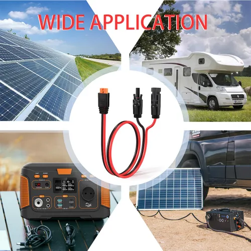 Vista 7 de ELFCULB Cable de carga solar a XT60i de 10AWG Cable de extensión de panel solar para estación de energía portátil River 600 Paquete de batería